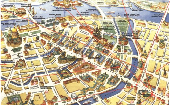 Карта Центра Санкт-Петербурга