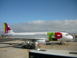 tap portugal airbus a320 самолет TAP Portugal рейс Хельсинки - Лиссабон Аэробус A320