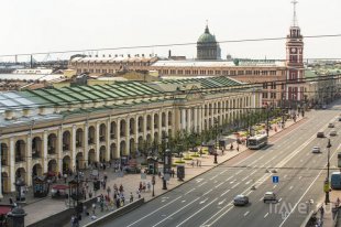 Вид на Невский проспект и Гостиный двор